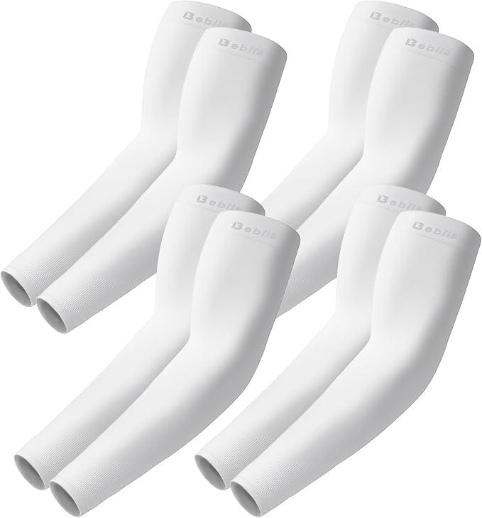 Bebila Arm Sleeves for Men Women, UV Sun Protection Cooling Compression Outdoor