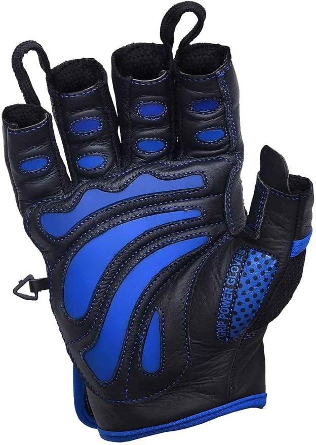 Elite Leather Gym Gloves – Grip & Comfort Design for Weightlifting, Powerlifting, Bodybuilding & Strength Training Workouts for Men & Women