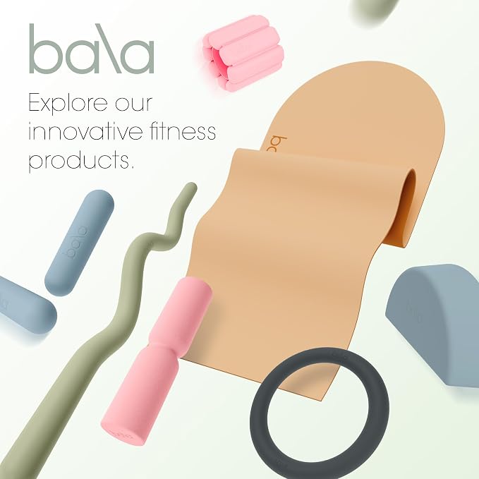 Bala Hourglass Foam Roller (Sand) - Soft Density Back Roller Foam for Physical Therapy, Deep Tissue Muscle Massage, Flexibility & Stretching - Workout Roller for Yoga, Neck, Back & Legs Exercise