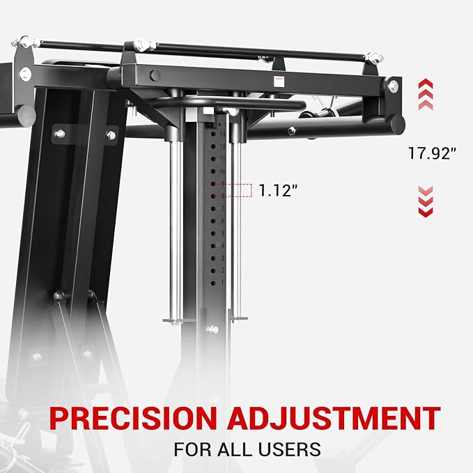GMWD Chest Press Machine, Bench Press Machine with Independent Converging Arms, Adjustable Flat Incline Bench for Chest, AB Workouts, Shoulder Home Gym Equipment