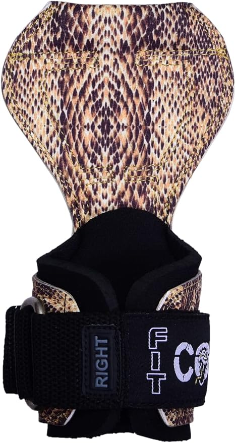 Cobra Grips Weight Lifting Gloves with Adjustable Neoprene Padded Wrist Wraps - Heavy Duty Alternative to Power Lifting Hooks for Deadlifts