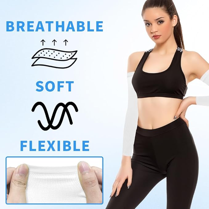 Arm Sleeves for Men Women Compression Sleeves to Cover Arms for Men Working Sun Sleeves for Men Women
