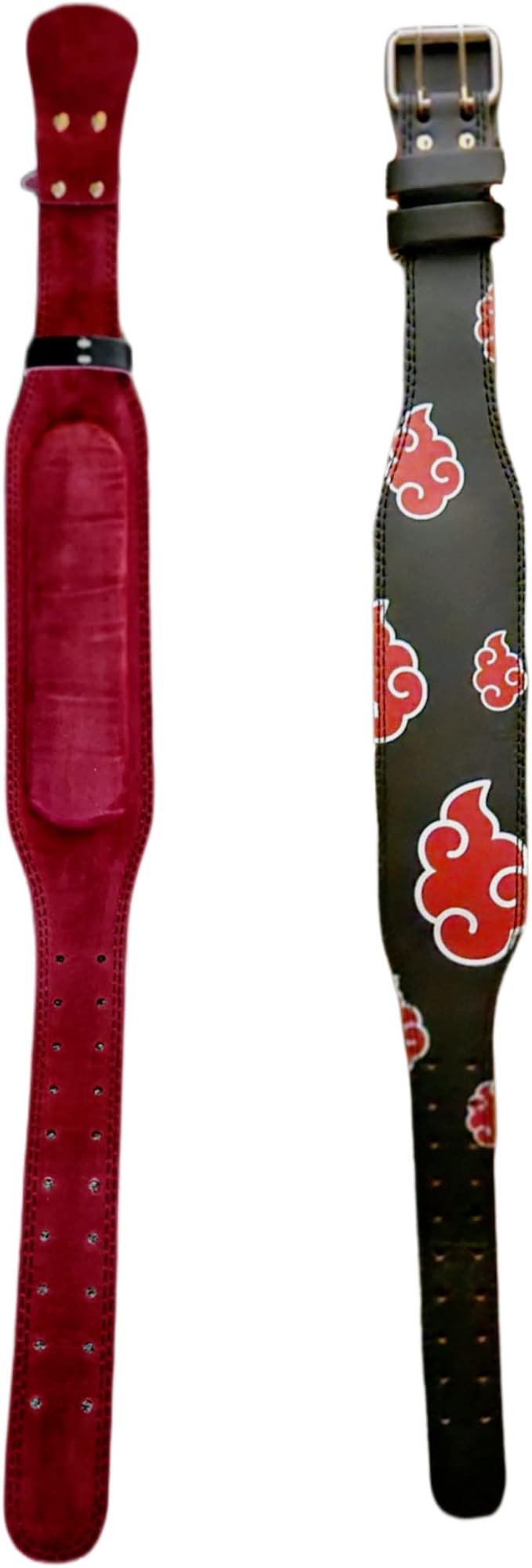 Red Cloud Anime Weight Lifting Belt - Heavy Duty Powerlifting Belt for Deadlifts & Squats