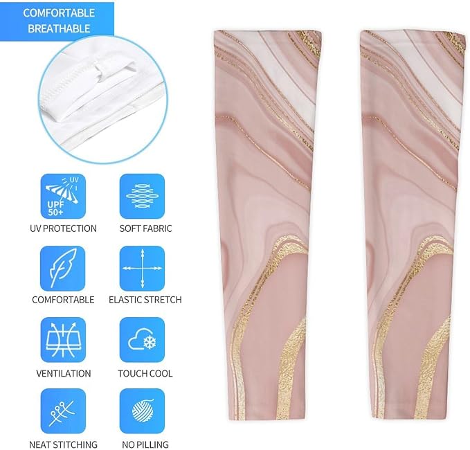 Marble Sports Compression Arm Sleeves for Men & Women - Youth Arm Sleeve Baseball Volleyball Sleeves & Basketball Sleeve