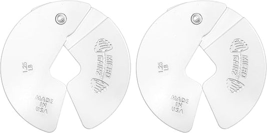 Micro Gainz 1.25LB Dumbbell Fractional Weight Plates, 2-Piece