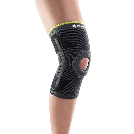 DonJoy Performance Deluxe Knit Knee Sleeve With Stays for Mild Knee Sprains & Strains - Slip-on Open-Patella Design for Athletes and Active Users, X-Large