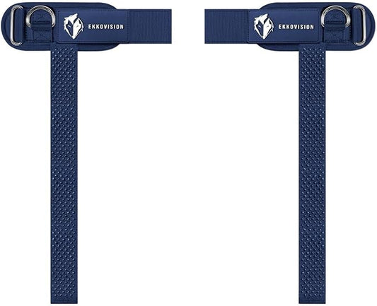 Ekkovision EKKO Weight Lifting Straps With Cuffed D Ring, Wrist Support for Men, Heavy Duty Thick Comfortable Lifting Straps, Secure Fit, Enhanced Grip, Straps for Weightlifting & Gym Training