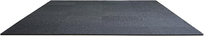 VEVOR 0.56Inch 24sq.ft 6 Tiles Gym Flooring for Home Gym, Rubber Top with High Density EVA Foam, 25 x 25In Gym Floor Exercise Equipment Mats, Interlocking Gym Mats, Puzzle Workout Mats, Black & White | Rubber Top with High Density EVA Foam, 25 x 25in F...