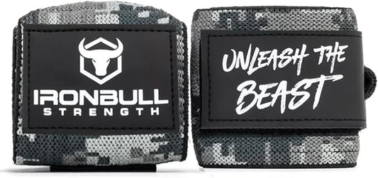 Powerlifting Wrist Wraps for Weightlifting & Bench Press - IPF Approved Heavy Duty Wrist Straps for Powerlifting, Bodybuilding & Strength Training - Competition Grade Support