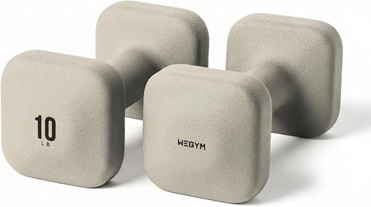 WeGym Square Dumbbells for Home Gym, Hand Weights for Strength Training