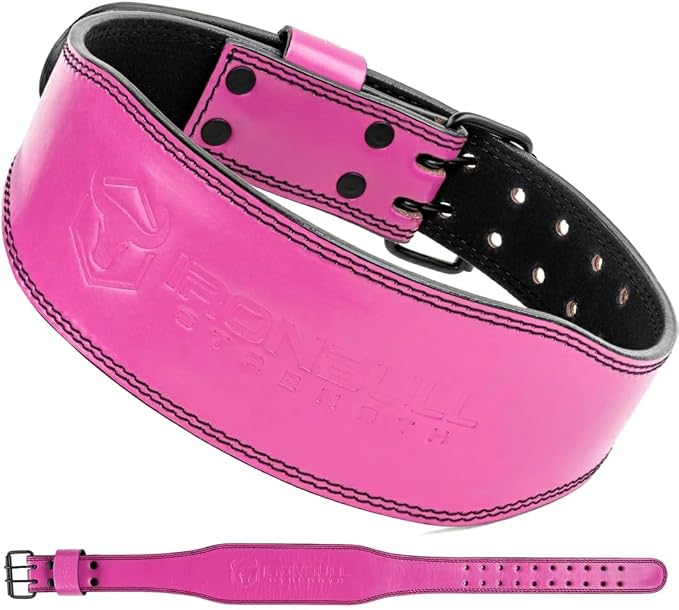 7mm Leather Weight Lifting Belt (IPF Approved) – 4” to 2” Tapered Weightlifting Belt for Powerlifting, Olympic Lifting, Gym & Workout – Back Support Belt for Men & Women