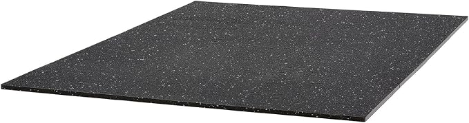 VEVOR 0.79Inch 48sq.ft 12 Tiles Gym Flooring for Home Gym, Rubber Top with High Density EVA Foam, 24 x 24In Gym Floor Exercise Equipment Mats, Interlocking Gym Mats, Puzzle Workout Mats, Black & Gray | Rubber Top with High Density EVA Foam, Lightweight...
