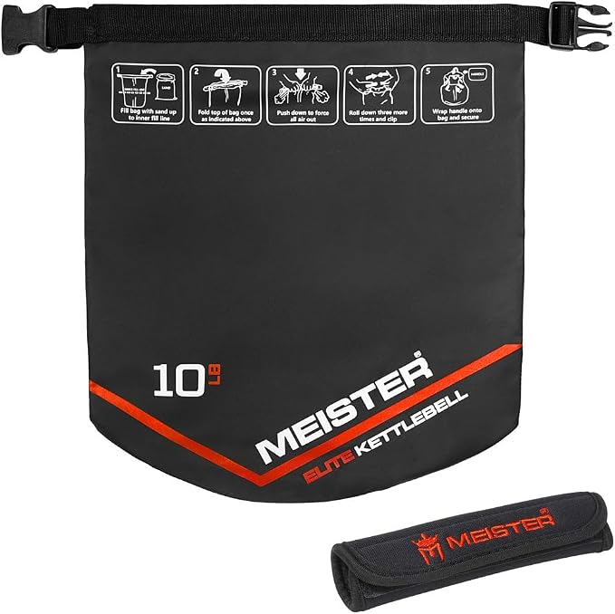 Meister Elite Portable Sand Kettlebell - Soft Sandbag Weight