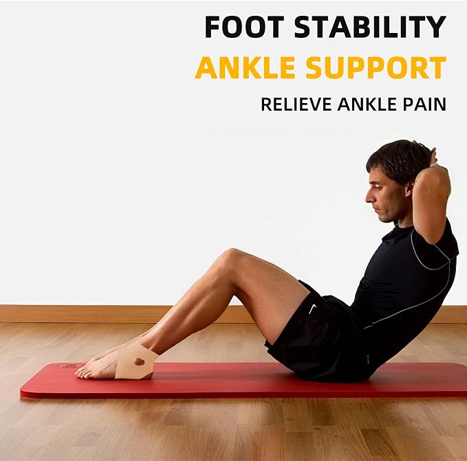 Precut Kinesiology Tape for Ankle, 20 Pcs - Ankle Support & Stability, Ankle Pain Relief - Waterproof & Elastic, Breathable Hypoallergenic Latex-Free Tape, Beige