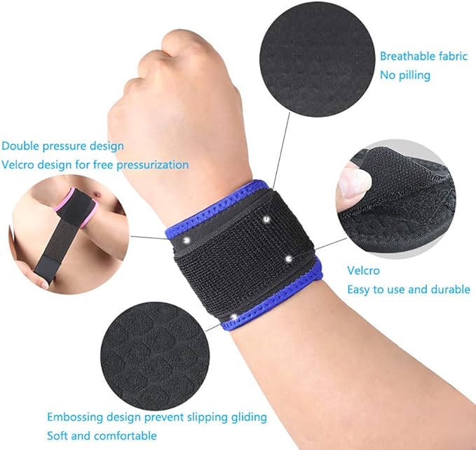 Wrist Brace, Compression Wrist Strap Support Wrist for Men & Women, Youth & Elderly, Boys& Girls, One Size Adjustable, Sports Wristband 1 PCS (Pink)