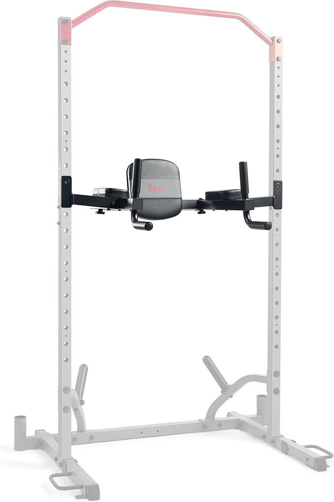 Sunny Health & Fitness Power Cage Squat Rack Attachments for Home Gym | Strength Training, Expanded Workout Variety, Durable Construction, Secure Fit, Quick Installation, Versatile Exercise Support