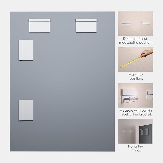 Hasipu Home Gym Workout Mirror 72" L x 36" W-1pc Large Full Length Mounted Full Body Frameless Mirror for Workout, Yoga, Garage, Bedroom, Dance | Tempered Glass, Wall Mounted Full Body Frameless Mirrors for Workout Yoga Garage Bedroom Pilates Dance Fit...