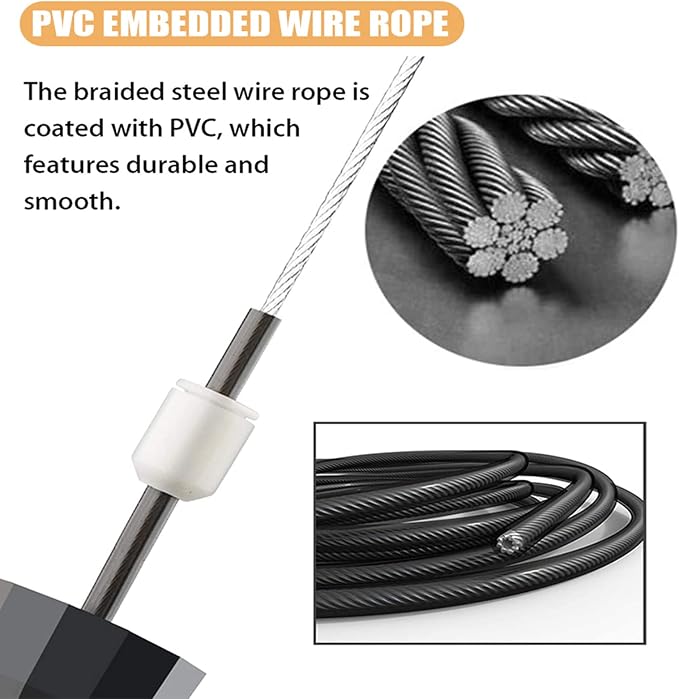 Redify Adjustable Jump Rope,Jump Ropes for Fitness for Men Women | ﻿Workout and Exercise,Cardio,Boxing,Weight Loss,Speed Rope,Slim Body at Home School Gym,Suitable for All Ages