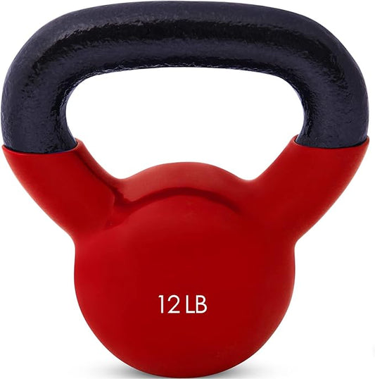 JFIT Kettlebell Weights Vinyl Coated Iron