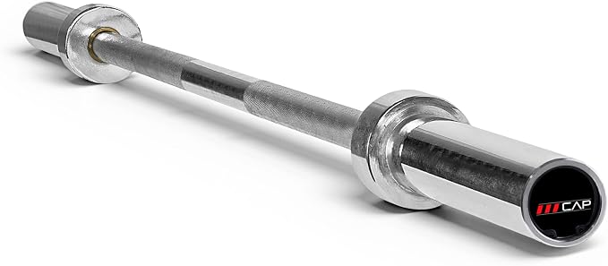 CAP Olympic Barbell - 5FT, 6FT, & 7FT Strength Training Weight Bars, Multiple Options