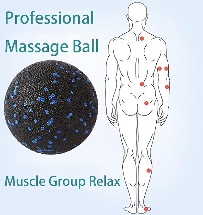 Mini Foam Roller, Muscle Massage Rollers for Trigger Point Therapy | High Density Tool, Small Size 6"L x 2" Round, 3.2-Inch Ball, Deep Tissue Muscle Recovery, Exercise Workout Stretching