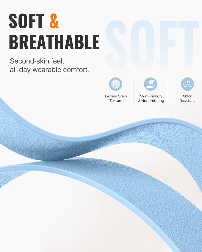 Magnetic Silicone Sport Band for Apple Watch 42mm 46mm 49mm 38mm 40mm 41mm 44mm 45mm Men Women, Patented Auto Lock Breathable Soft Loop for iWatch Ultra SE Series 11 10 9 8 7 6 5 4 3 2 1 All Day Comfort