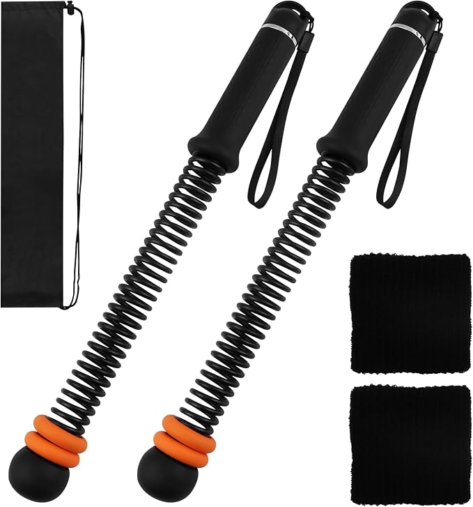 Ropeless Battle-Ropes (2-Pack) Portable Workout Ropes for HIIT Workouts,Cardio & Muscle Training, Low-Impact Training Heavy Duty Arm Exerciser for Strength Training