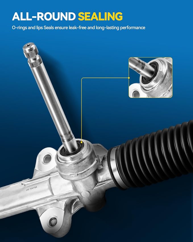 PHILTOP Power Steering Rack and Pinion for 08-12 Elantra 2.0L, 10-13 Forte | No.972691, 565002H300, 565002H200