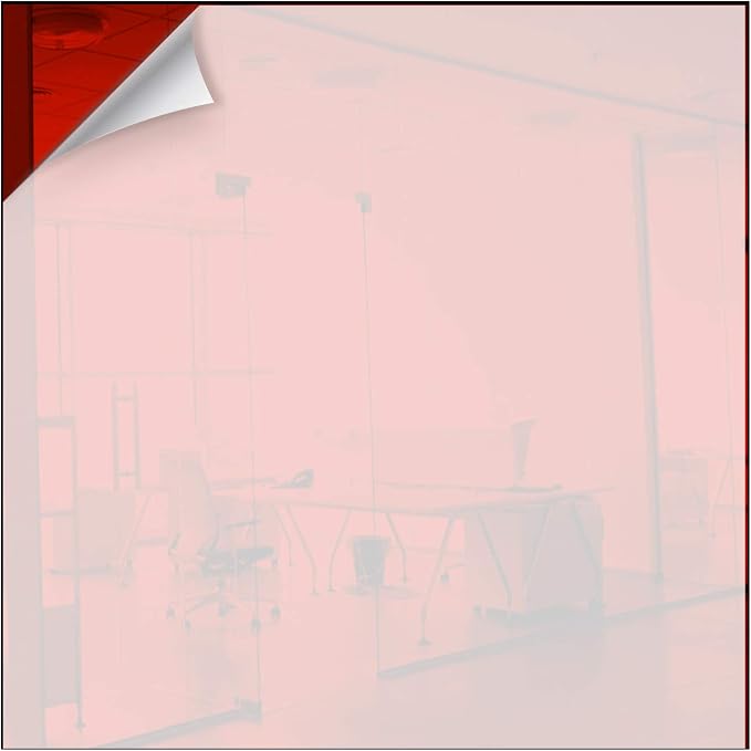 Marketing Holders Acrylic Mirrors 12” x 12" Medium Red Square Tile Smooth Edges DIY Crafting Reflective Blanks 0.118" Thick for Holiday Parties and Events