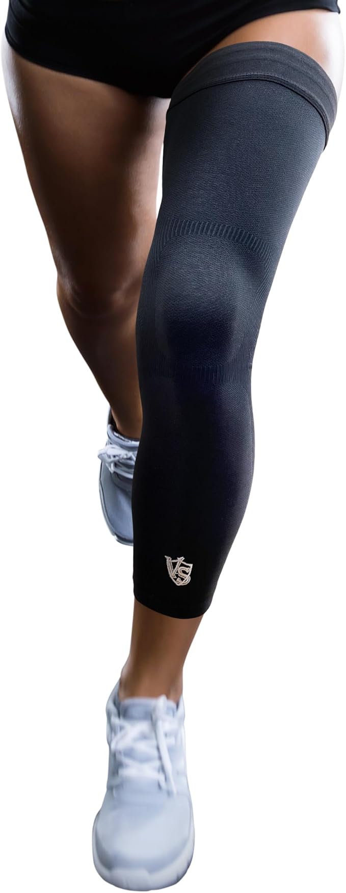 Vital Salveo -Germanium Recovery Compression Sports Full Leg Sleeve Length Thigh Calf Long Knee Sleeve with UV protection Support Single Tight. For Basketball, Arthritis Men and Women (1 PC)-2X-Large