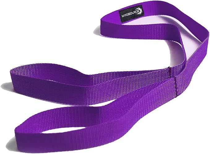 Tumble Pro X Ankle Straps Kit – Cheerleading Standing Tumbling Equipment, Gymnastics Backhandspring Trainer – Includes Flexibility Stunt Stretch Strap – Blue, Pink, Purple