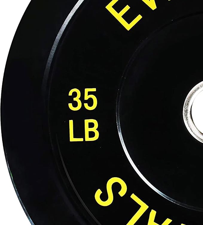 BalanceFrom Olympic Rubber Bumper Weight Plate Set with Steel Hub Inserts – 2-Inch Hole Plates for Strength Training, Powerlifting, and Weightlifting at Home, Garage, or Commercial Gym