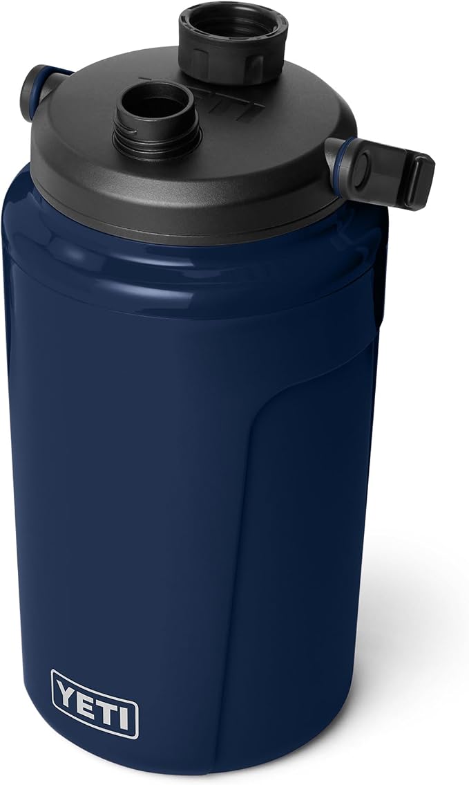 YETI Silo Half Gallon Insulated Chug Cap Water Jug – Leakproof, Lightweight Sports Bottle with Fence Hook Handle – Keeps Drinks Ice-Cold – Ideal for Gym, Sports & Tournaments, Navy