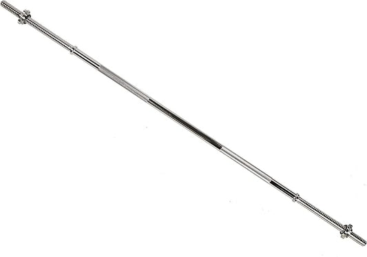 Fitvids Barbell Weight Set, Cast Iron 1" Standard Weight Plates Including 5FT Standard Barbell Bar & Star Locks, 95 Pounds Set (85 Lbs Plates + 10 Lbs Barbell Bar), Multiple Packages