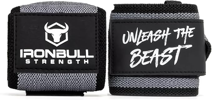 Powerlifting Wrist Wraps for Weightlifting & Bench Press - IPF Approved Heavy Duty Wrist Straps for Powerlifting, Bodybuilding & Strength Training - Competition Grade Support