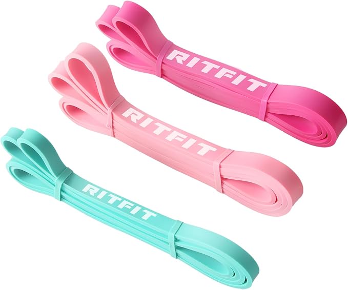 RitFit Pull Up Assist Band in Natural Latex for Stretching and Mobility | Resistance Band,Eco-Friendly Latex, Pull-Ups Powerlifting, Physical Therapy Rehab, Full-Body Training, Mobility Training