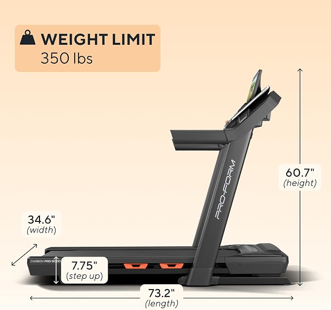 ProForm Pro Treadmills: Smart Treadmills for Walking and Running with SpaceSaver Design