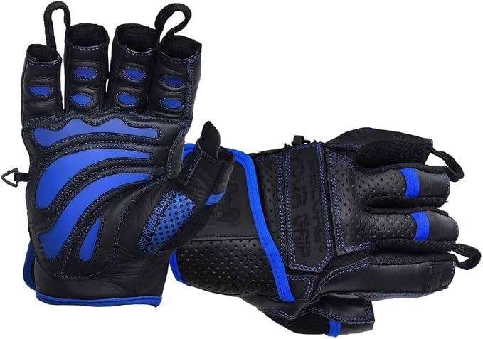 Elite Leather Gym Gloves – Grip & Comfort Design for Weightlifting, Powerlifting, Bodybuilding & Strength Training Workouts for Men & Women
