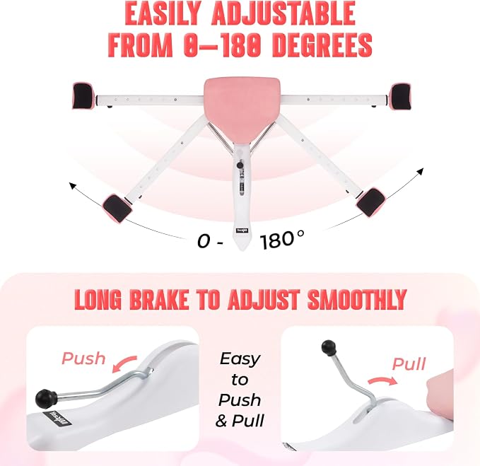 Yes4All Leg Stretcher Split Machine for Flexibility Versatile 330lbs Heavy Duty Narrow Wide Handle with Anti-Slip Rubber Grip