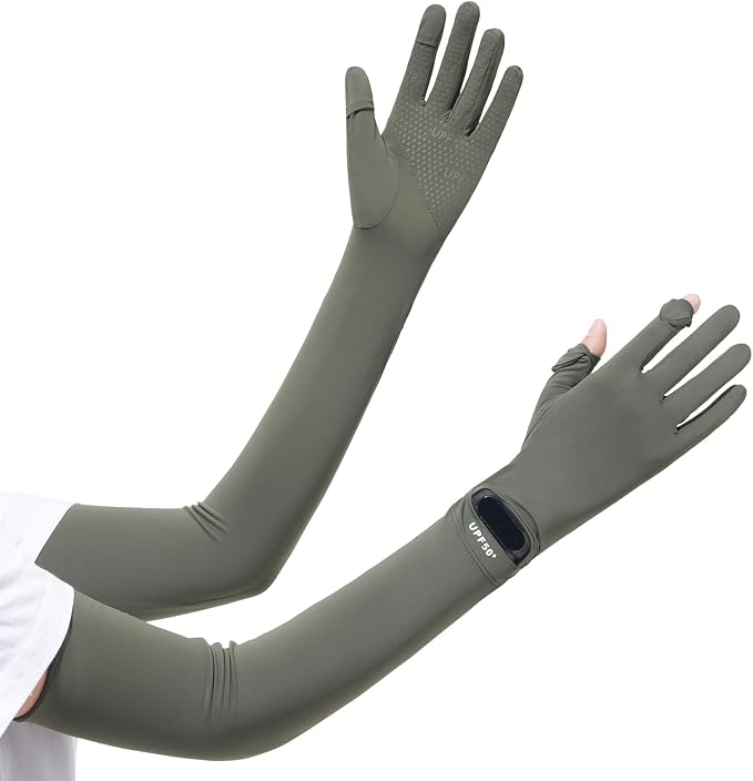 Women Driving Gloves, UV Protection Sun Gloves, Touchscreen Full Finger | UPF 50+ fabric blocks 99% UV rays, protecting hands during driving, cycling, fishing, hiking and outdoor activities