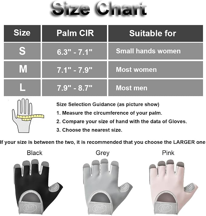 SUJAYU Workout Gloves for Women & Men, Anti-Slip Fingerless Gloves for Weightlifting, Mens Workout Gloves Gym Gloves Fitness Gloves