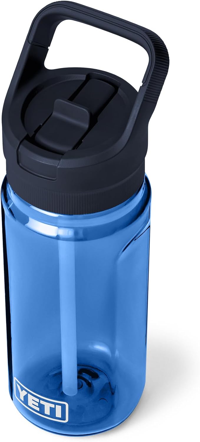 YETI Yonder 600 ml/20 oz Water Bottle with Yonder Straw Cap, Royal Blue