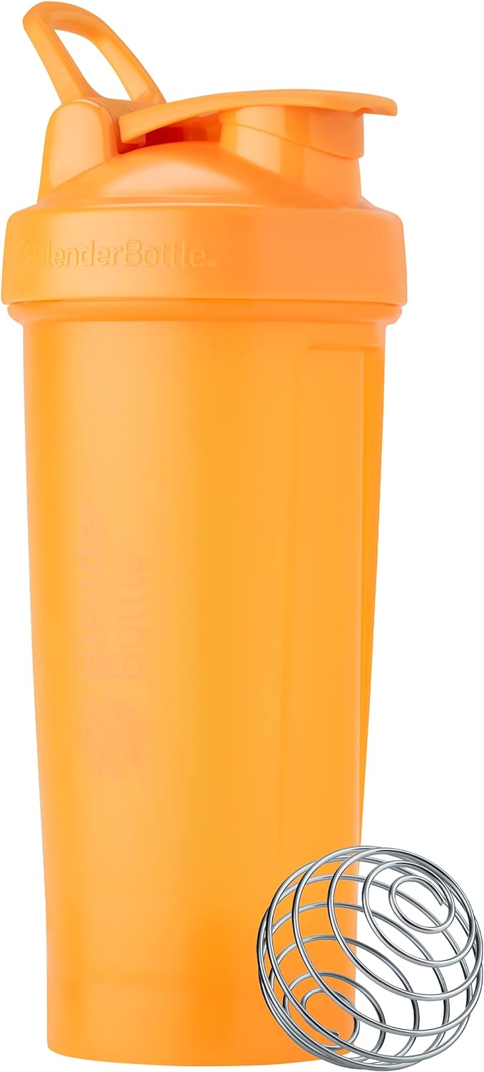 BlenderBottle Classic V2 Plastic Shaker Bottle 28 oz Mango