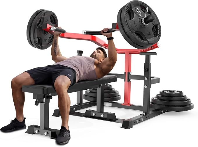 Multi-Function All in 1 Weight Bench Set - Multi-Positions Heavy Duty Weight Lifting Sit Up Bench Workout Benchs Folding Bench Press for Home Gym