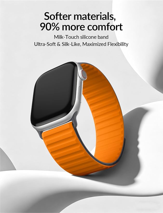 Patented Magnetic Silicone Sport Band for Apple Watch Bands for Women Men | Soft Silicone Solo Loop 40mm 38mm 41mm 44mm 45mm 42mm 49mm, Sport Strap for iWatch Series 11 10 9 8 7 6 5 4 3 2 1 SE Ultra