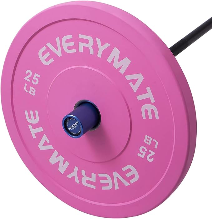 EVERYMATE Change Weight Plates 1.25LB 2.5LB 5LB Set Fractional Olympic Bumper Plates for Cross Training Steel Insert Strength Training