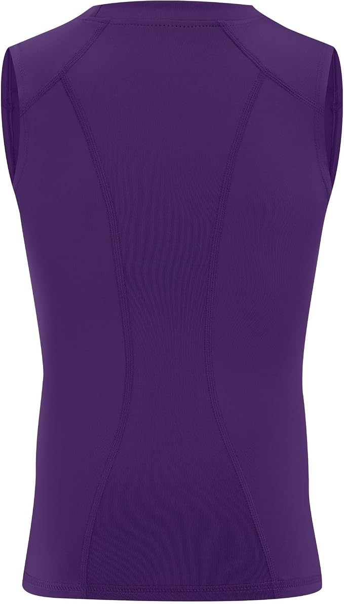 Runhit Boys Sleeveless Compression Shirt Kids Athletic Tank Tops Youth Quick Dry Undershirt for Football Basketball