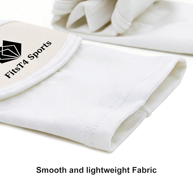 FitsT4 Sports Volleyball Arm Sleeves for Girls Passing Forearm Sleeves with Protection Pads and Thumbhole for Youth