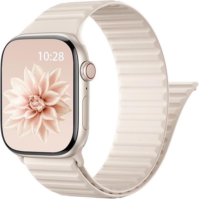 Patented Magnetic Silicone Sport Band for Apple Watch Bands for Women Men | Soft Silicone Solo Loop 40mm 38mm 41mm 44mm 45mm 42mm 49mm, Sport Strap for iWatch Series 11 10 9 8 7 6 5 4 3 2 1 SE Ultra