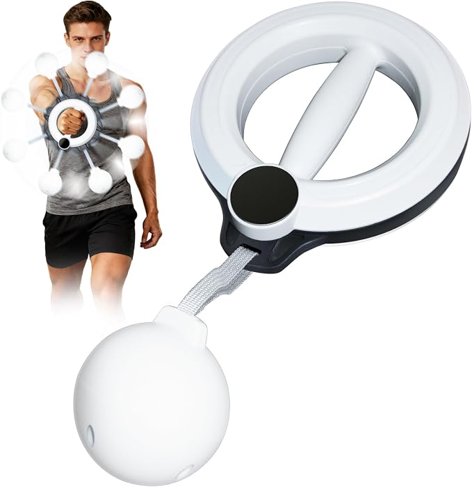 360° Arm Workout Equipment,Rotating Ropeless Battle Ropes for Home Gym, Hand-Crank Arm Trainer for Forearm, Chest, Shoulder,Flabby Arm Exerciser Workouts for Men and Women